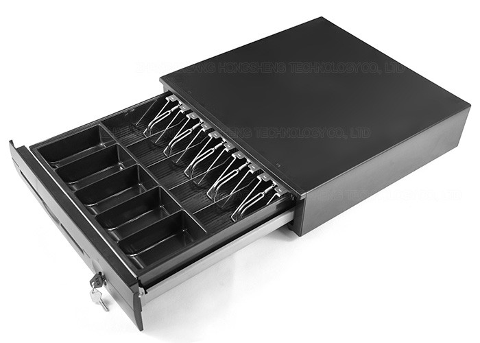 CE ROHS SuperMarket POS Cash Drawer USB Interface Black Ivory 410C