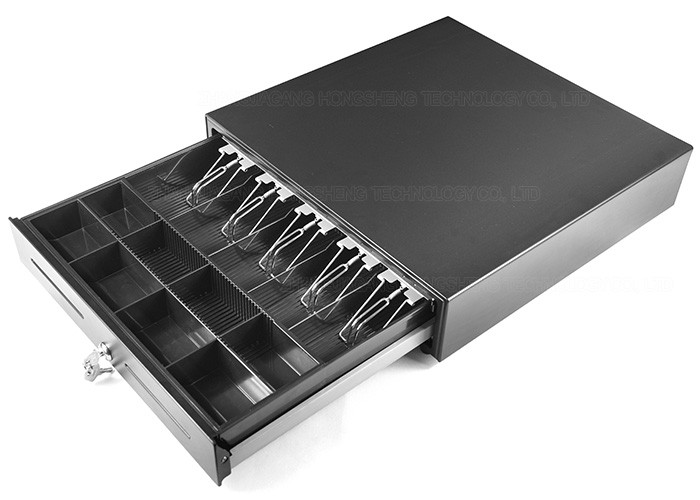 18 Inch POS Cash Drawer  Metal Wire Gripper Steel Construction  460A