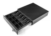 Cina Black Locking USB Cash Drawer / Metal Cash Box With Lock 5 Bill Compartments 410E perusahaan
