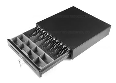 PortableIvory Metal Cash Drawer Antarmuka USB Satu Baris Baki 405x420x90 400C